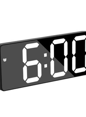 Mirror Digital Alarm Clock Table CSnooze Night LED Clocks