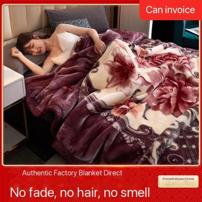 winter double layer thickened raschel blanket quilt 加厚毛毯
