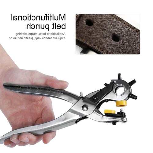 New puncher duty leather hole punch hand pliers belt