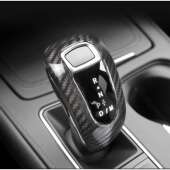 适用于凯迪拉克CT6XT4真碳纤维排挡头换档盖贴件汽车改装 内饰