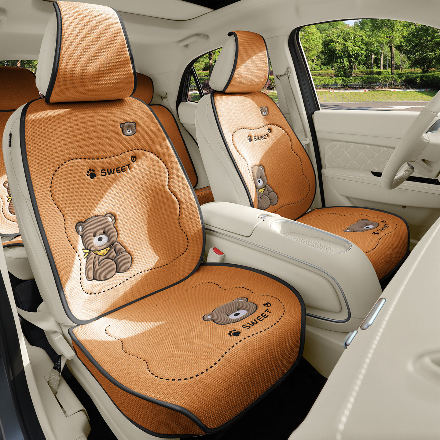 四季棉麻汽车坐垫卡通可爱座椅套女士底座全包后排SUV轿车通用垫,汽车用品/电子/清洗/改装,通用座套/座垫,淘宝优惠券,粉丝福利购,淘宝优惠卷