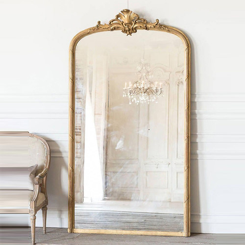 欧式异形雕花轻奢全身镜