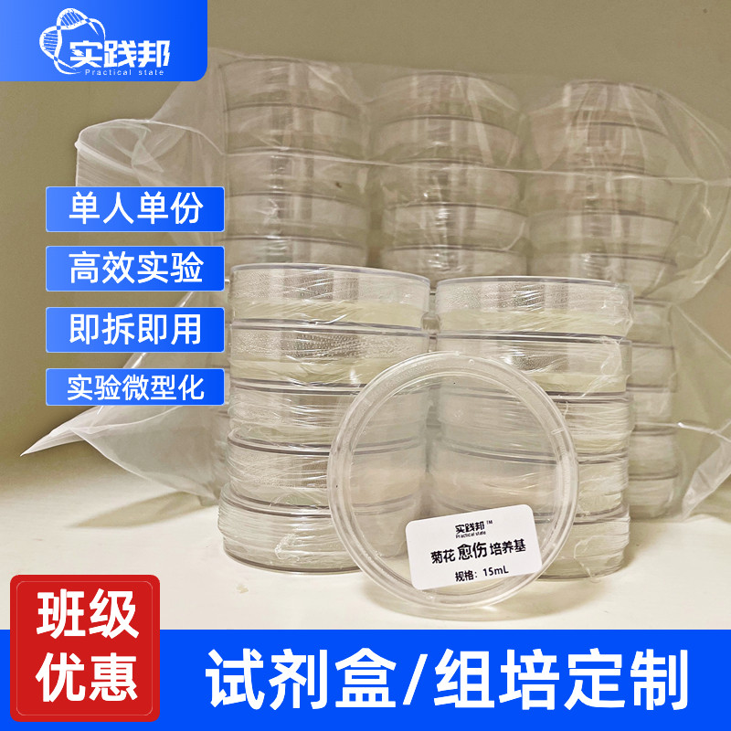 植物培养基定制营养液培养皿菊花组培苗植物组织培养生物实验高中