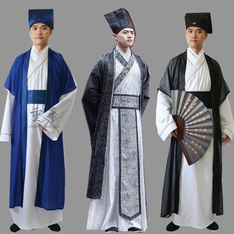 古装汉服男古代书生私塾先生员外