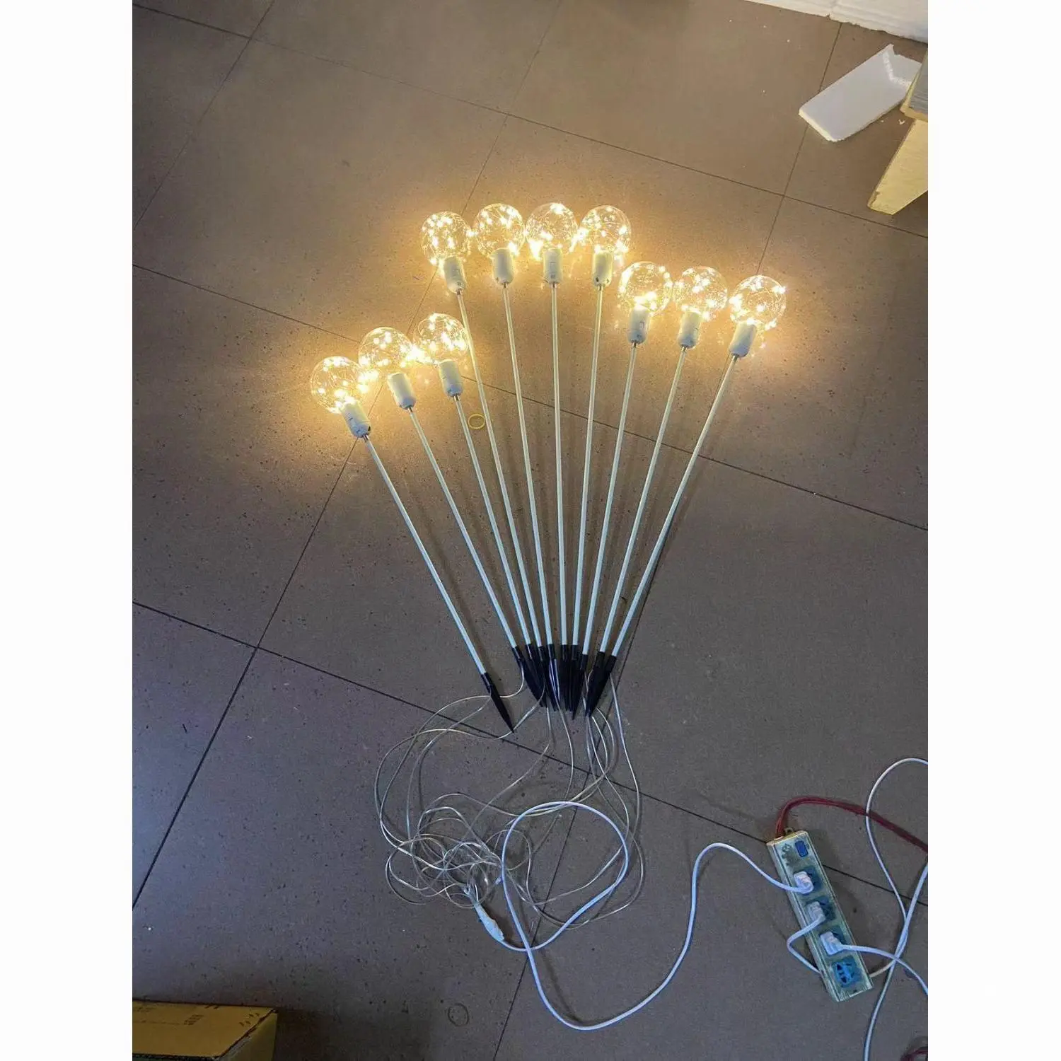 新款婚庆道具头星空地插路引龙珠