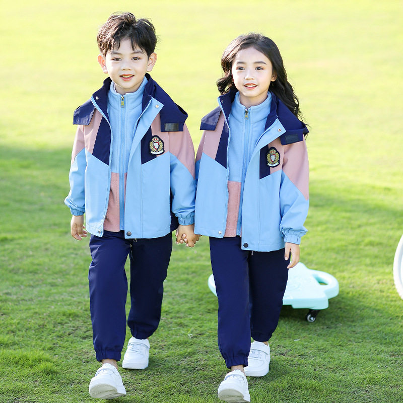 小学生班服套装冲锋衣秋冬装新款