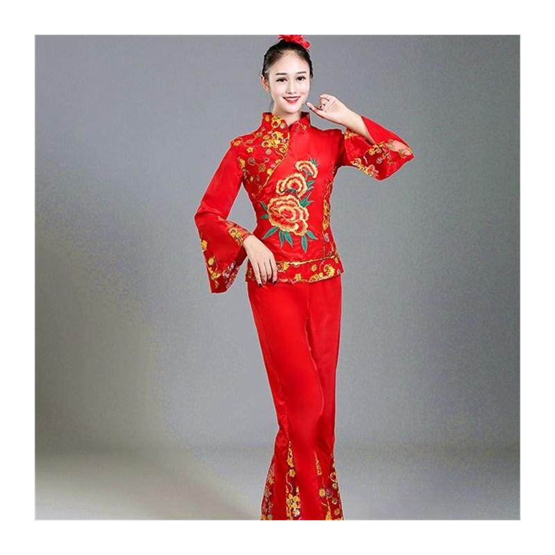 加大码中老年秧歌服古典