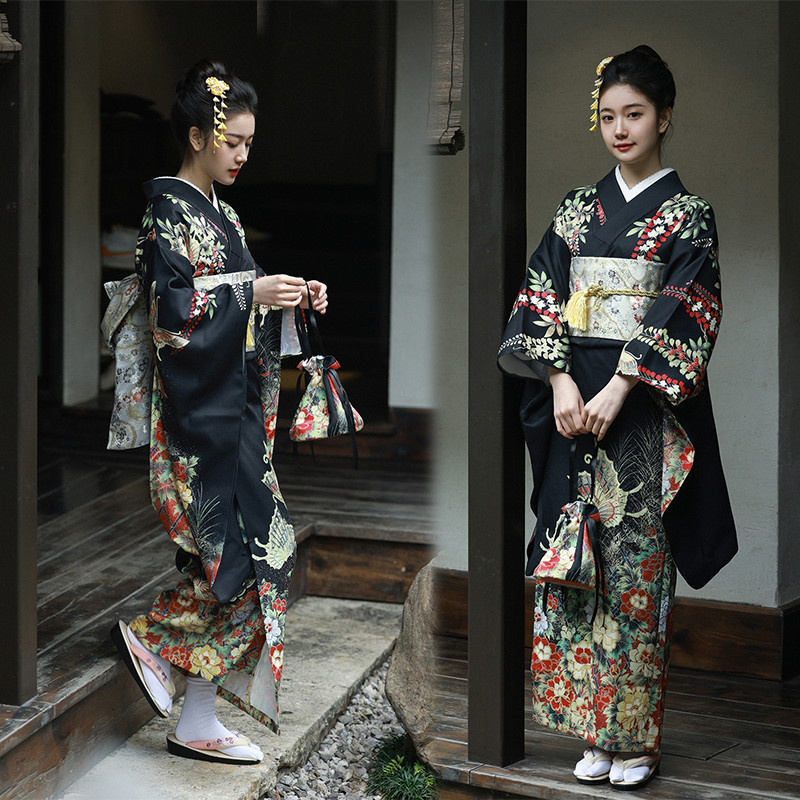 日式改良和服女正装传统连衣裙