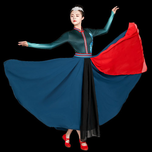 舞蹈服藏族藏族舞服女