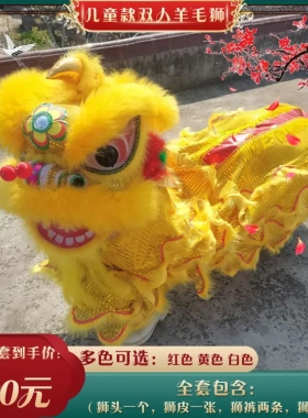 舞狮道具南狮醒狮成人儿童双人