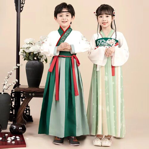 汉服男童国学服中古装书童服装