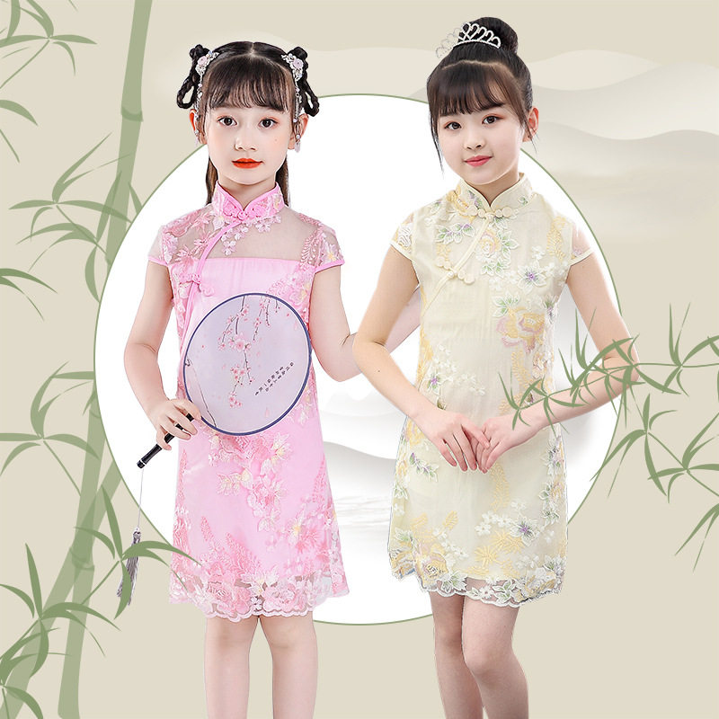 女童旗袍汉服连衣裙襦裙儿童裙子