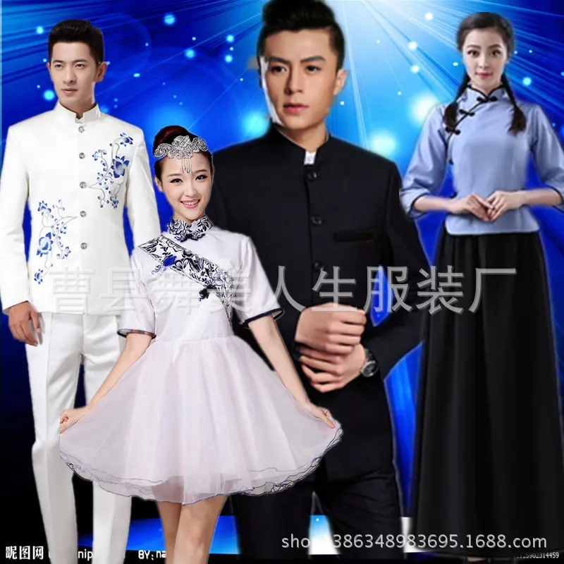 中山装演出服五四青年装学生