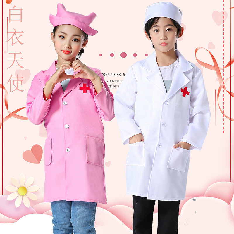 儿童医生工作服装小护士服白大褂
