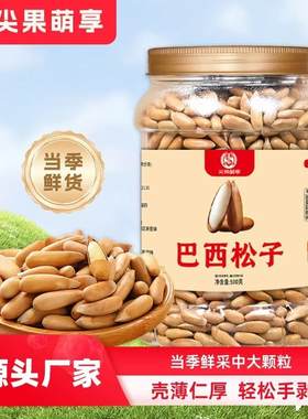尖果萌享新货大颗粒巴西松子办公室零食坚果薄皮手剥松