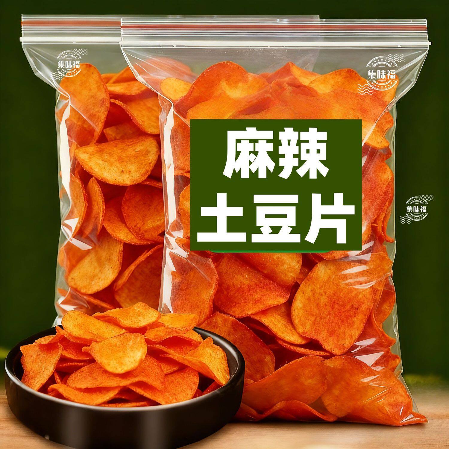 原切薯条麻辣土豆片贵州洋芋片原切薯片土豆丝网红休闲大包零食小