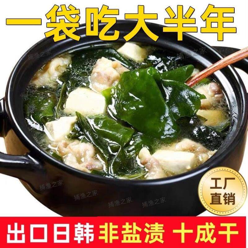 现货全干裙带菜无沙凉拌菜无盐新鲜裙带菜整箱火锅嫩苗海带嫩芽长