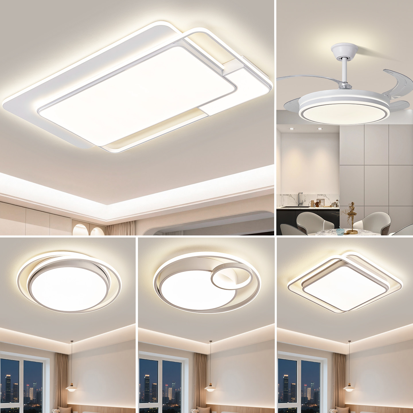 客厅主灯LED大气护眼吸顶现代简约中山灯具轻奢高级感全光谱卧室