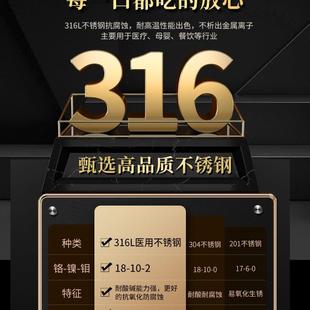 学生外带专用收纳盒家用一人装 316L不锈钢筷子勺子套装 儿童餐具盒