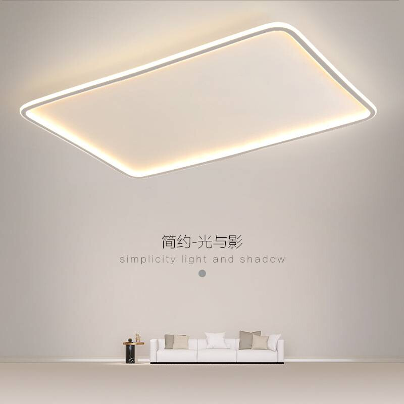 大气led吸顶灯简约现代客厅灯长方形G家用北欧创意卧室灯房间灯具
