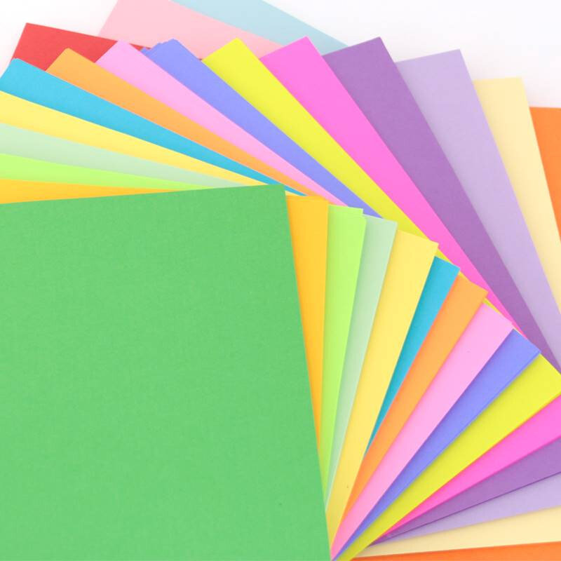 科朗鑫盛 A3 160g卡纸 彩色打印纸复印纸 封面纸 混色装加厚手绘