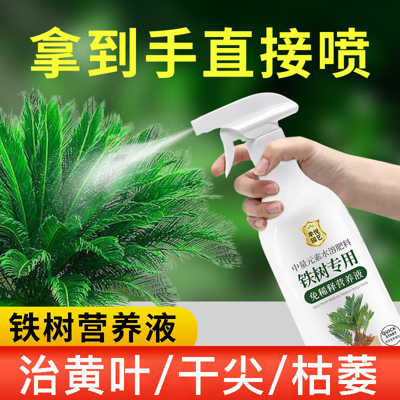 铁树专用营养液黄叶硫酸亚铁铁树专用肥料盆栽液体肥叶面肥