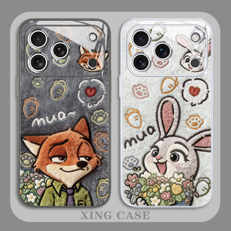 捧花尼克朱迪手机壳适用苹果系列