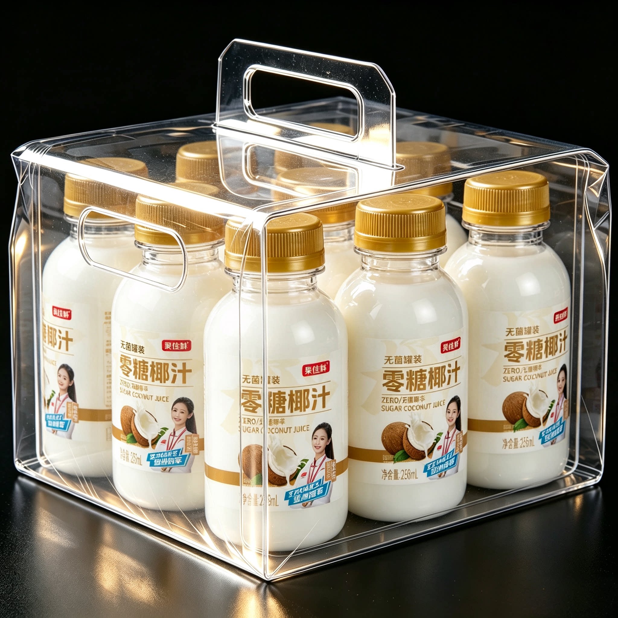 原味零糖椰汁258ml*10瓶椰子汁0蔗糖椰奶果汁植物蛋白饮料整箱装