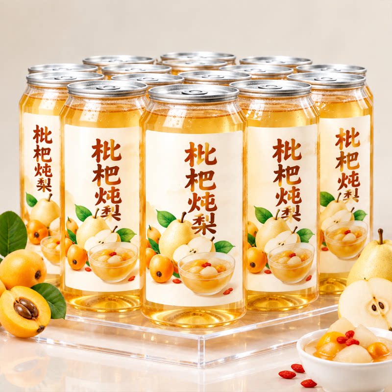【买一送一】枇杷炖梨果汁饮料360ml*24瓶箱清爽开胃解腻果味饮料