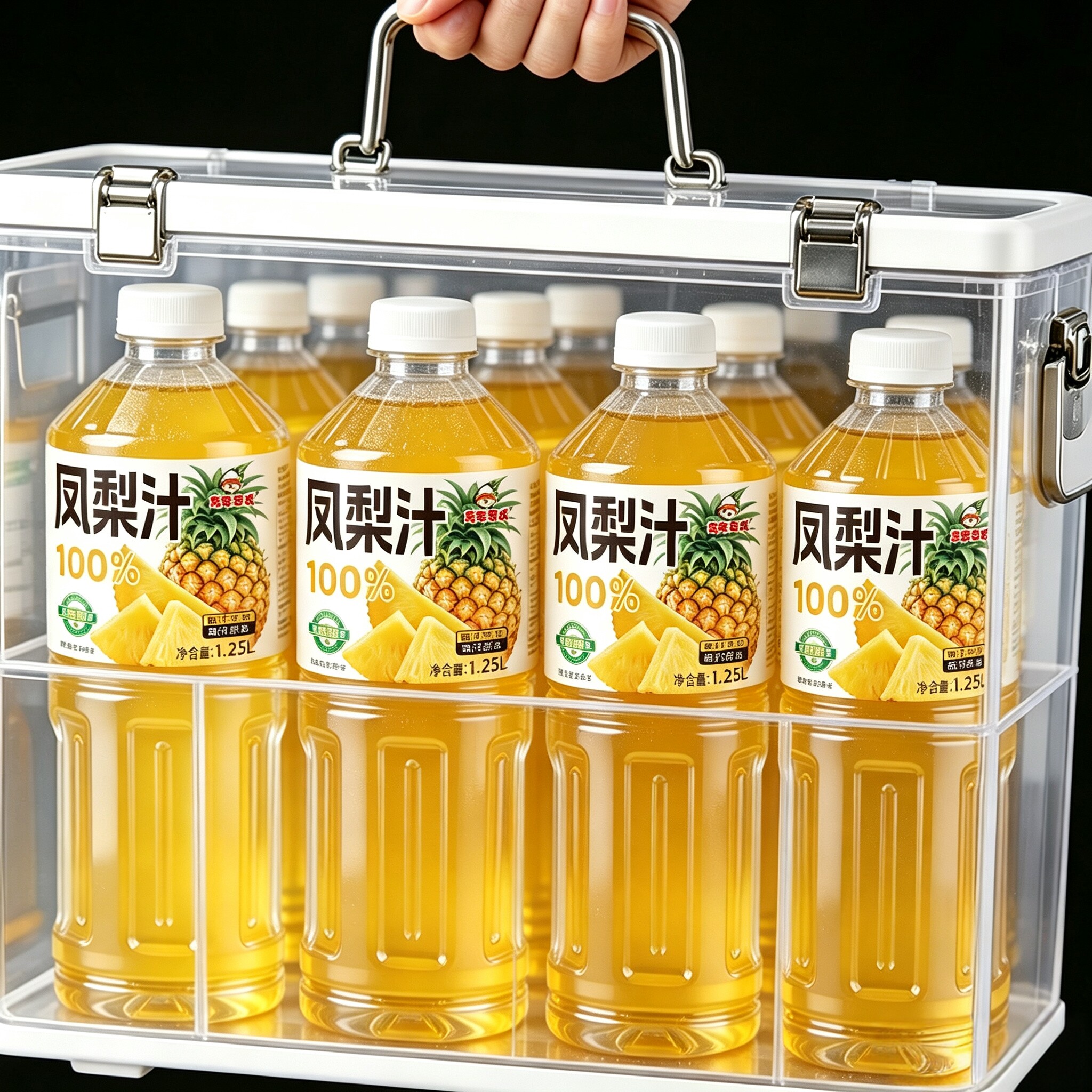 【10斤】100%凤梨汁大瓶畅饮0添加0色素防腐剂VC果汁全新日期果汁