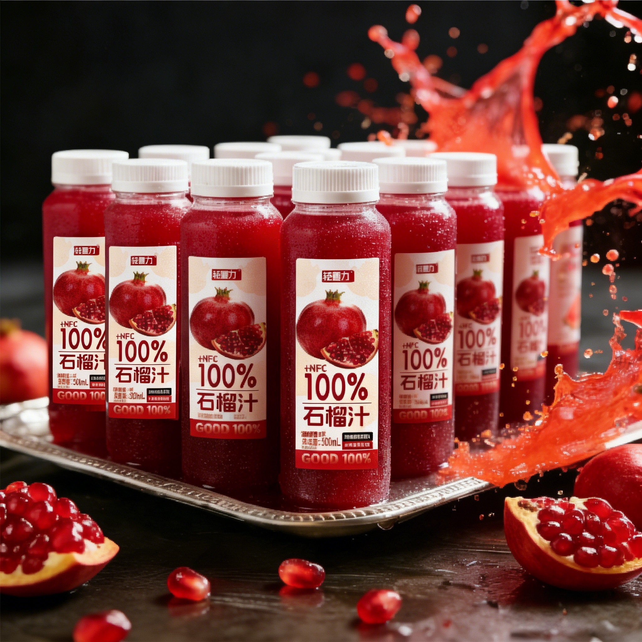 【买一送一】100%NFC石榴汁整箱300ml*16瓶装0添加防腐剂果汁饮料,咖啡/麦片/冲饮,纯果蔬汁/纯果汁,淘宝优惠券,粉丝福利购,淘宝优惠卷