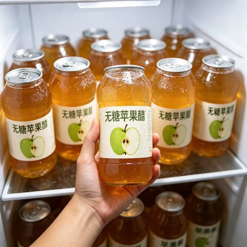 【买一送一】冲量促销无糖苹果醋饮料整箱特价实惠360ml*6/24瓶装