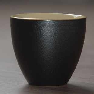 苍岚黑陶复古茶杯小号陶瓷品茗杯待客功夫茶具家用小容量客杯55ml