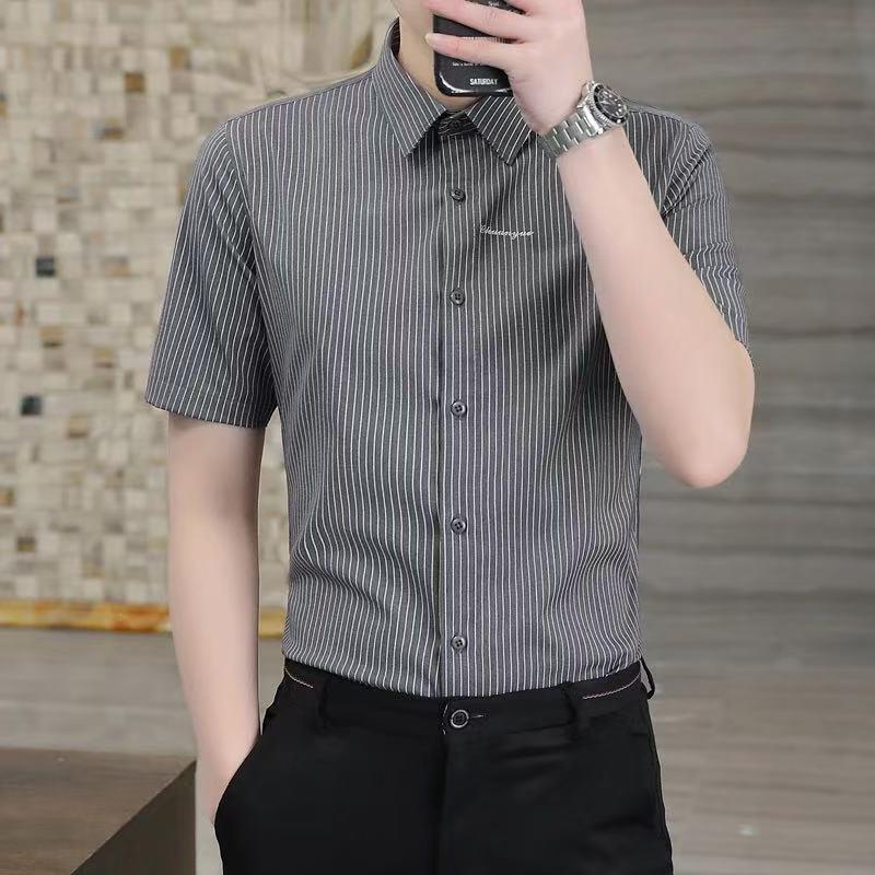 男士时尚短袖衬衫商务职业