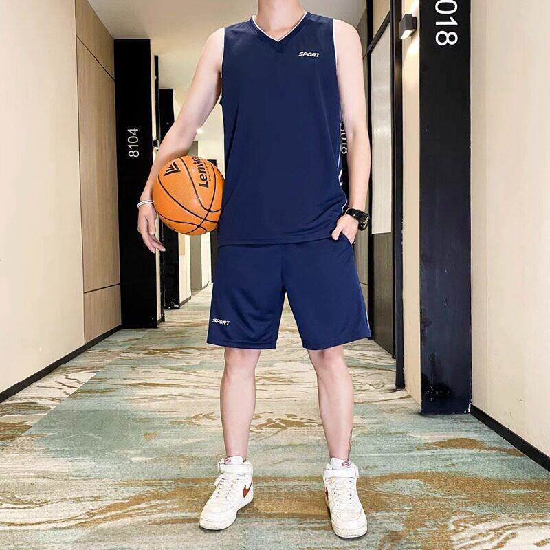 球衣篮男夏季冰丝速干无袖