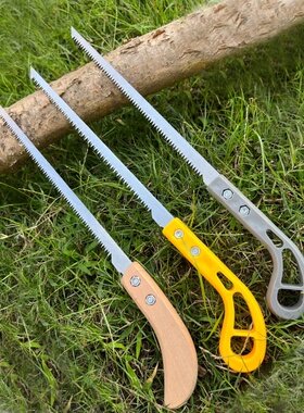 批发灰色塑料柄鸡尾锯迷你小型直锯家用手锯锯树锯手板手掏锯子