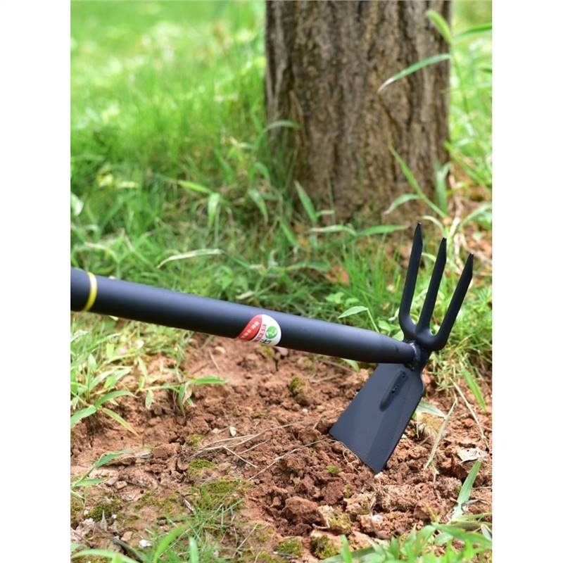 家用园林小锄头三齿锄除草户外多功能耙子种菜挖土两用锄农具园艺