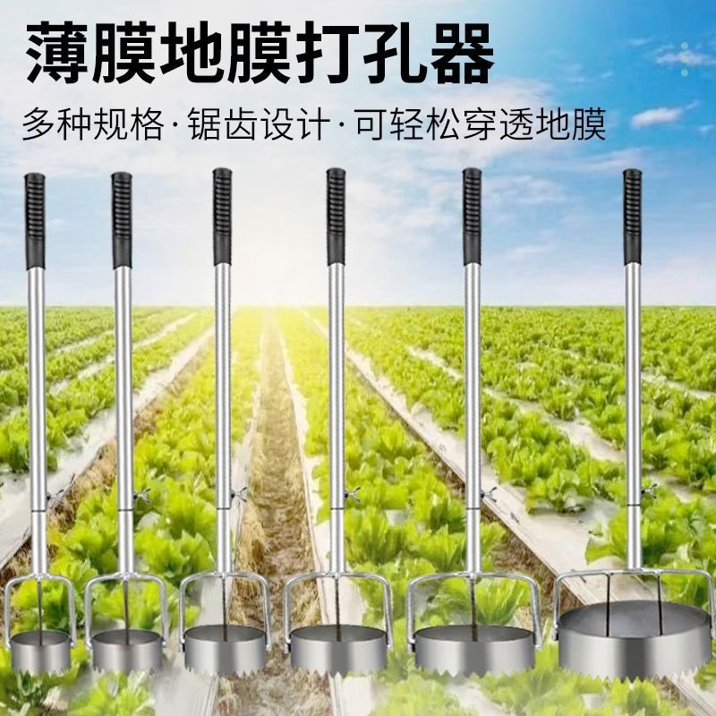 地膜打孔器打洞扎眼蔬菜瓜苗打穴破膜戳洞农用开膜器农作物多用途,农机/农具/农膜,其它农用工具,淘宝优惠券,粉丝福利购,淘宝优惠卷