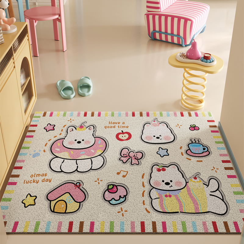 入户门被这张地垫萌到尖叫太治愈