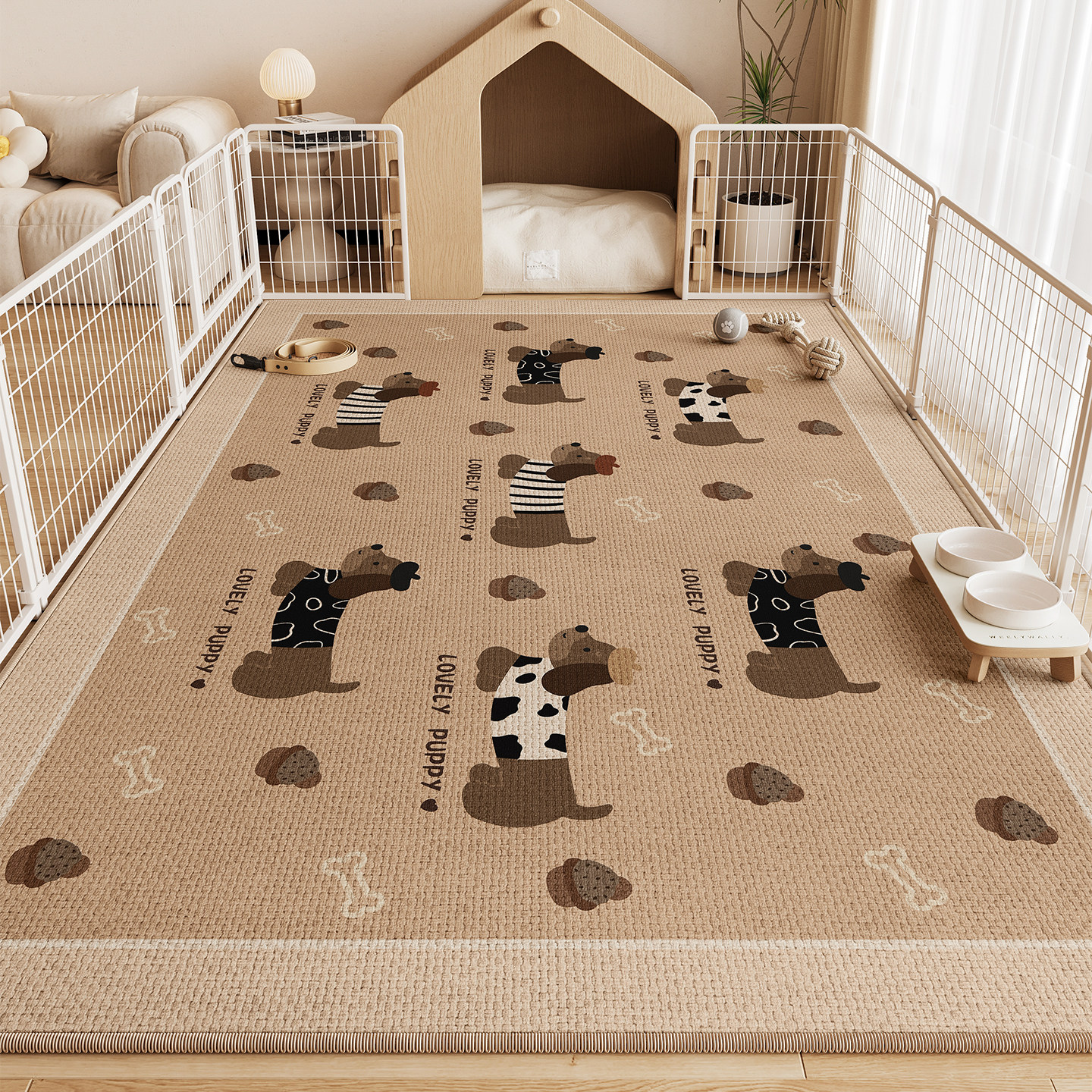 宠物地垫防水防尿防滑防撕咬防猫抓垫子猫窝狗窝专用隔音围栏地毯,居家布艺,家用脚垫,淘宝优惠券,粉丝福利购,淘宝优惠卷