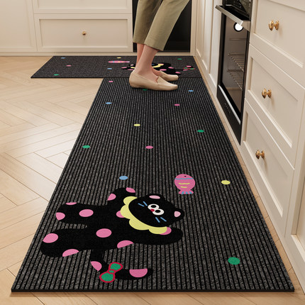 转角厨房垫专用地面防油垫l型硅藻泥吸水垫7字形地垫吸油脚垫地毯