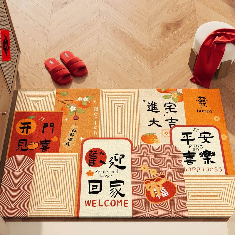 卡通PVC丝圈地垫，萌化了我的心