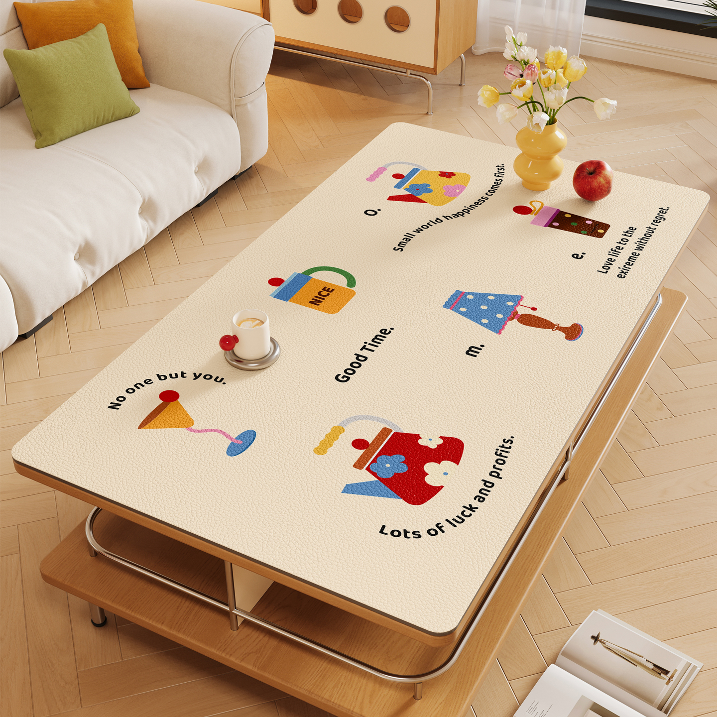 茶几垫氛围感密码被这张垫子拿捏