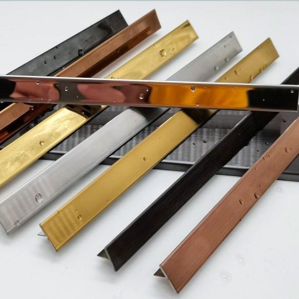 黑钛金不锈钢U型槽条 金属装饰条钛合金装饰线条收边条铝合金