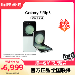 三星 Galaxy 折叠款 掌心折叠小巧随行 Flip5 校园专享 立省1500元 Samsung 智能摄像5G手机 512G