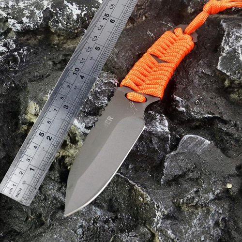 直刀开刃户外露营小刀随身小刀求生多功能刀水果刀具防身冷兵器