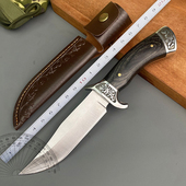 户外小刀手工锋利手把肉小刀家用水果刀直刀瑞士军刀防身冷兵器