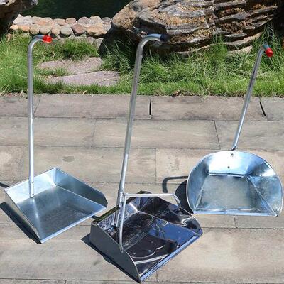 不锈钢簸箕家用撮子单个撮箕三角加固大号畚斗加厚戳子扫地灰斗