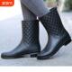 休闲女胶鞋 时尚 中筒防水防滑耐磨雨靴长筒高筒下雨短筒 女款 雨鞋