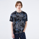 LIU·JO 男LJ1235211138L UOMO黑蓝色潮流几何图案刺绣圆领T恤短袖